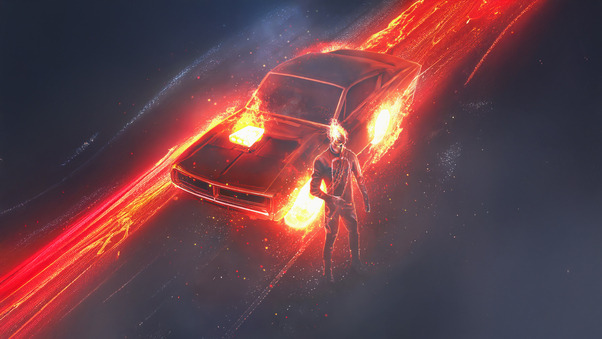 Ghost Rider Infernal Car Ride Wallpaper