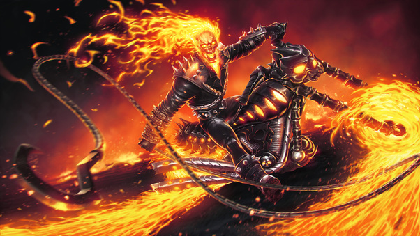 Ghost Rider Marvel Contest Of Champions Wallpaper