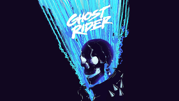 Ghost Rider Minimal 4k Wallpaper