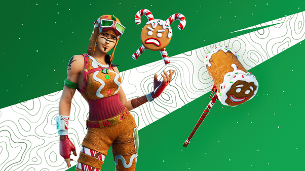 Gingerbread Raider Outfit Fortnite Wallpaper