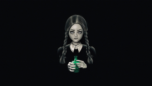 Girl With Poison The Addams Wallpaper