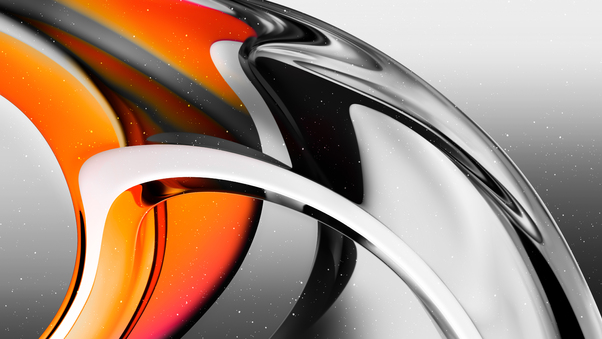 Glass Transparent Orange Design Abstract 8k Wallpaper