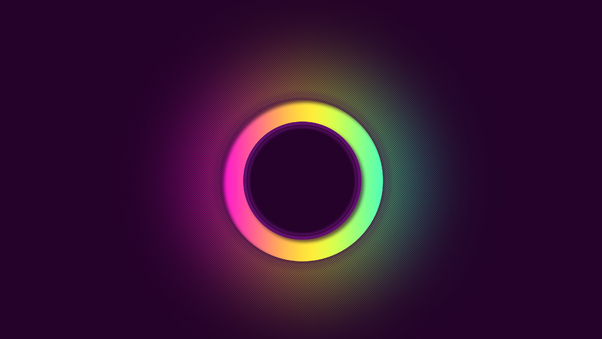Glowing Circle Abstract 4k Wallpaper