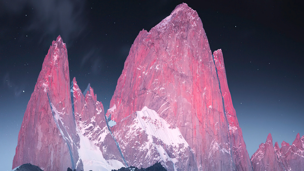 Glowing Peaks Of Patagonia Wallpaper
