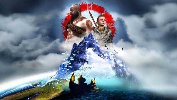 God Of War Jungle Hunter (2048x2048) Resolution Wallpaper