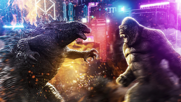 Godzilla Vs Kong Fanart Wallpaper