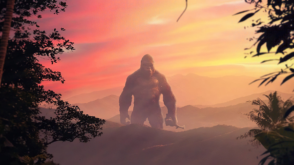 Godzilla Vs Kong Fanmade Poster 4k Wallpaper