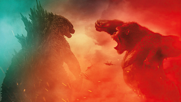 Godzilla Vs Kong Fight Scene 4k Wallpaper