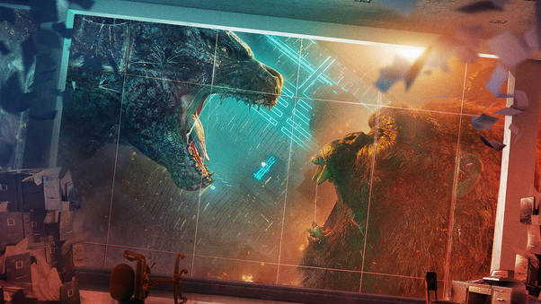 Godzilla Vs Kong Movie Poster 5k Wallpaper