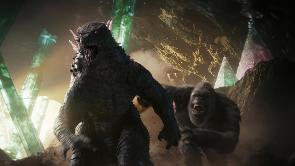 Godzilla X Kong Running Wallpaper