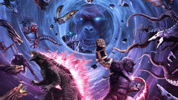 Godzilla X Kong The New Empire Artwork 4k Wallpaper