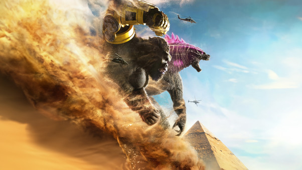 Godzilla X Kong The New Empire Chinese Poster Wallpaper