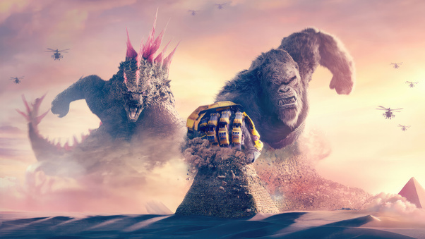 Godzilla X Kong The New Empire Imax Poster Wallpaper