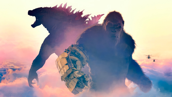 Godzilla X Kong The New Empire Official Poster Wallpaper