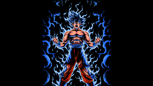 Goku Radiant Energy Burst Wallpaper
