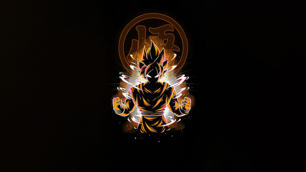 Goku Serene Strength Wallpaper