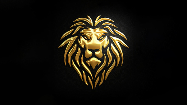 Gold Lion Wallpaper