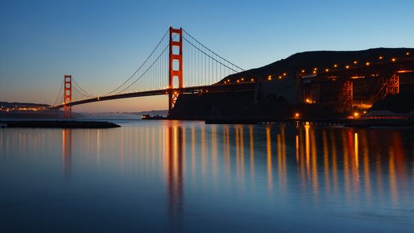Golden Gate Bridge Evening 5k Wallpaper
