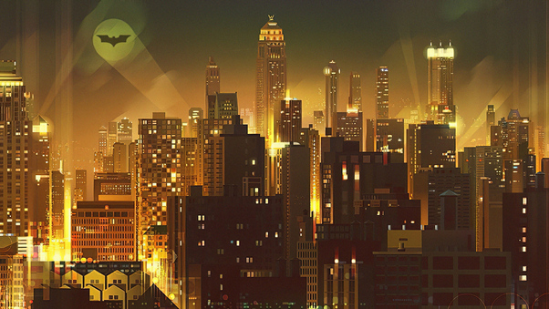 Gotham City Digital Art 4k Wallpaper