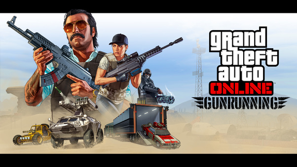Grand Theft Auto Line Gunrunning Wallpaper
