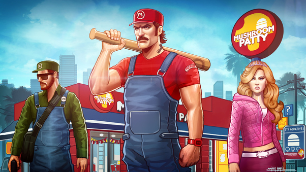Grand Theft Auto Mushroom Party Wallpaper