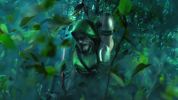 Green Arrow Superhero 5k Wallpaper
