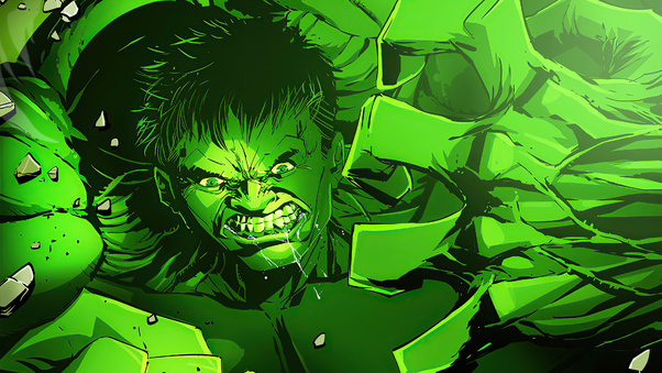 Green Big Hulk Wallpaper