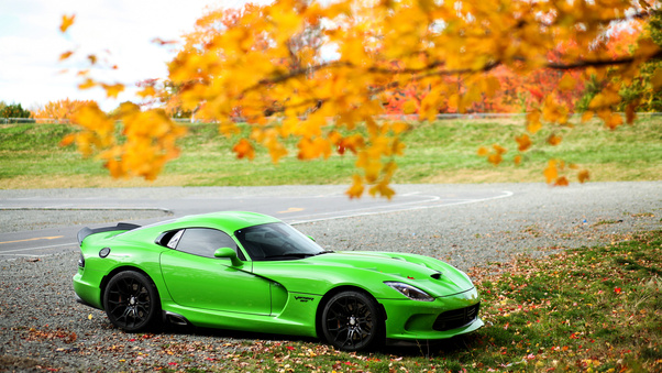 Green Dodge Viper GTC 4k Wallpaper