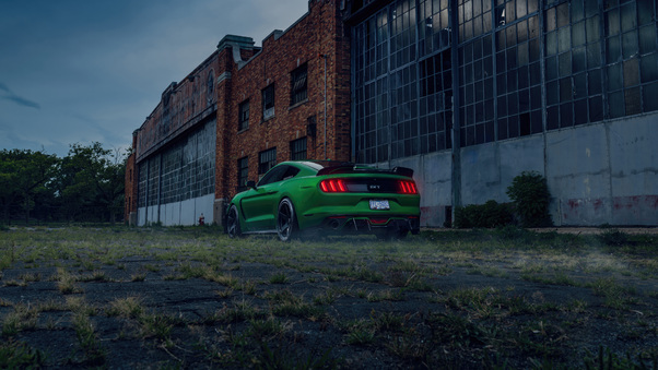 Green Ford Mustang 5k Wallpaper