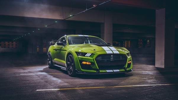 Green Ford Mustang Shelby GT500 Wallpaper
