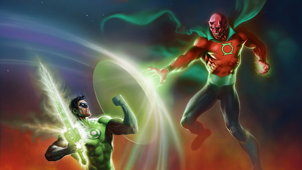 Green Lantern And Villian Wallpaper