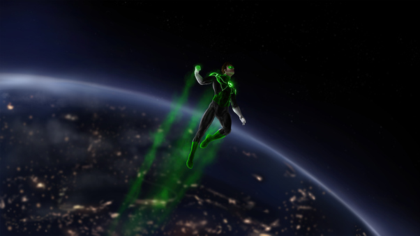 Green Lantern Out Of World 5k Wallpaper