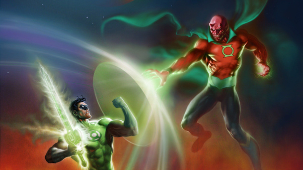 Green Lantern Vs Villain Wallpaper