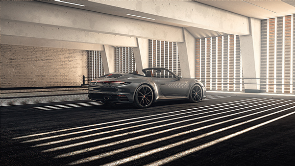 Grey Porsche 4k Wallpaper