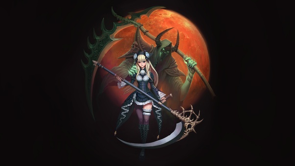 Grim Reaper Anime Girl 5k Wallpaper
