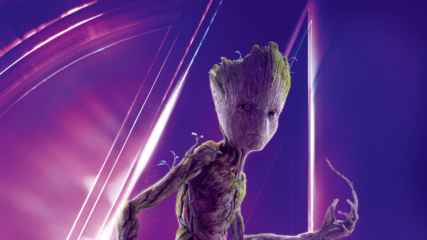 Groot In Avengers Infinity War 8k Poster Wallpaper