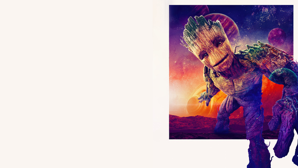Groot In Guardians Of The Galaxy Vol 3 Wallpaper