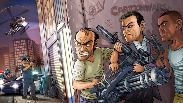 GTA V Game Art Wallpaper