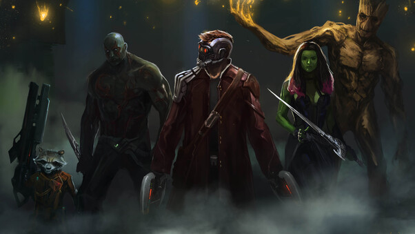 Guardians Of The Galaxy Artwork 4k Wallpaper