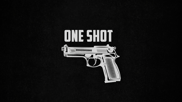 Gun One Shot Dark 4k Wallpaper