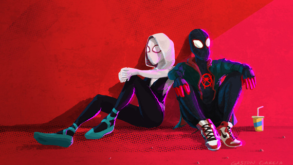 Gwen And Miles Chillin Wallpaper