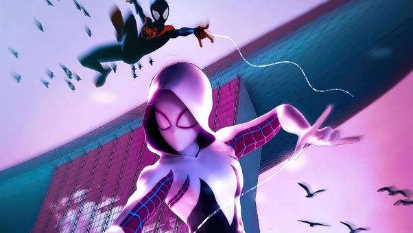 Gwen Stacy And Spiderman Wallpaper