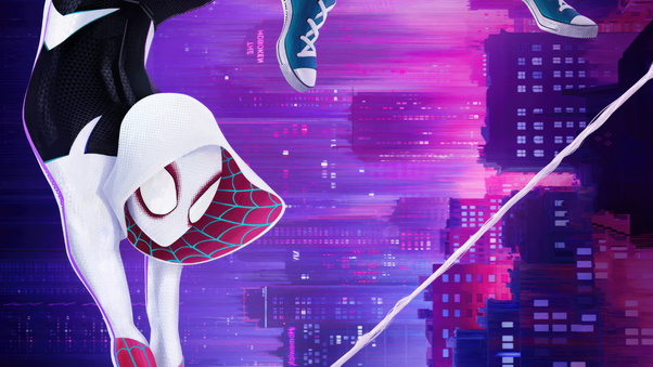 Gwen Stacy In Spiderman Across The Spider Verse 2023 5k Wallpaper