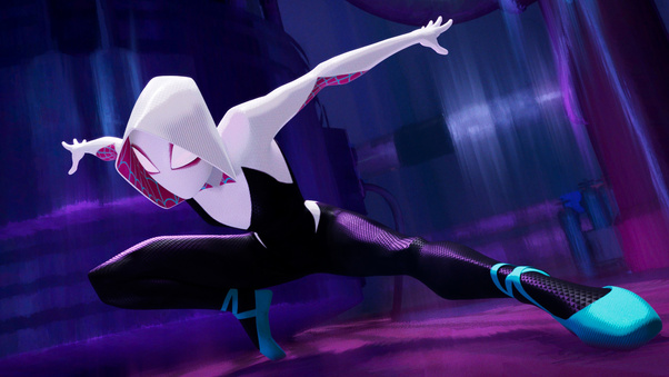 Gwen Stacy SpiderMan Into The Spider Verse Movie 4k Wallpaper