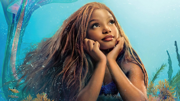 Halle Bailey As Ariel In The Little Mermaid Wallpaper