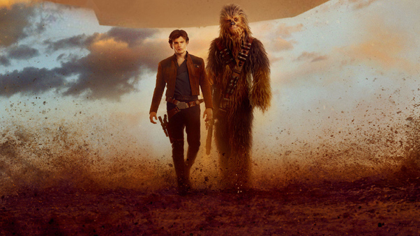 Han Solo And Chewbacca Solo A Star Wars Story Wallpaper