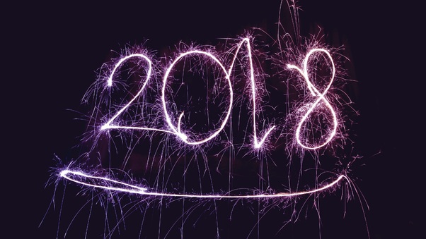 Happy New Year 2018 Long Exposure Firework 4k Wallpaper