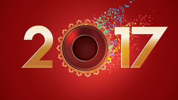 Happy New Year Greeting Wallpaper
