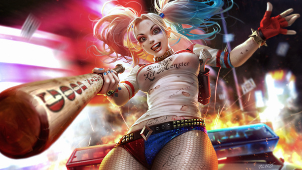 Harley Quinn Amazing Art Wallpaper