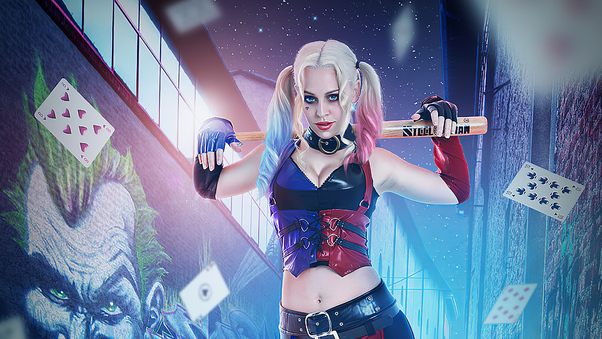 Harley Quinn Cosplay4k Wallpaper